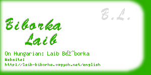 biborka laib business card